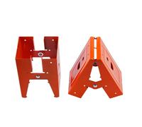 Support de chevalet de scie robuste en acier laminé à froid, supports de chevalet de sciage réglables, conception antidérapante pour les projets de menuiserie et le renforcement