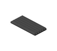 Support de cheville de domino avec rainures pour joueur solo - Noir