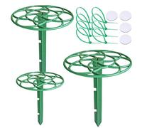 Support de cime d'arbre de Noël, stabilisateur de cime d'arbre de Noël, 3X tiges de Support à Fond Plat, Support de cime d'arbre réglable pour Arbre Artificiel, décoration Festive