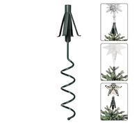 Support de cime de sapin de Noël | Stabilisateur à visser - Support étoile de sapin de Noël | Pour les propriétaires de maison, les amateurs de vacances, les appartements, les groupes d'église, le
