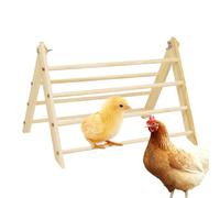 Support de cintre pour poulet - Barres de repos pour poulets | Perche de bar de Poop Poop Poulet Support portable en bois qui sauve l'espace pour biscuits de jardin arrière gardien d'oiseaux