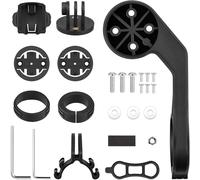 Support De Cintre Vtt Support Vélo 3-En-1 Pour Gps Cyclo Phare Compatible Avec Garmin Bryton Cateye Spécial Guidon 22-23mm 3 Bases Kit Complet Étanche Ipx5