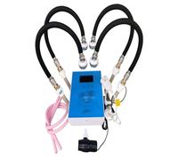 Support de circulation d'eau, équipement de spa for la tête avec hauteur et ange réglables, soins du cuir chevelu de style salon de coiffure, cadre de circulation d'eau for robinet de lavabo de spa fo