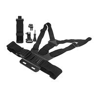 Support de Clamp/Holder de Caméra pour Sangle de Poitrine Réglable, pour Téléphone avec Caméra de Sport avec Réglage d'angle à 145 °, Matériau ABS Durable, Noir