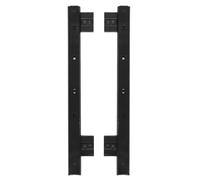 Support de Clavier Coulissant Noir en Acier, Charge Robuste et Silencieux | Rails à Billes, Trous de Fixation Réglables, Coussinets Amortisseurs, pour Bureau Cuisine