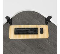 Support de clavier coulissant pour clavier - Capacité de charge de 25 kg - Design à pince en C - Sans perçage - Pour la maison et le bureau