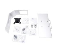 Support de clavier d'affichage d'ordinateur en alliage d'aluminium, bras articulé réglable avec plateau, adapté au bureau et à la maison