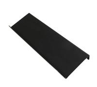 Support de clavier d'ordinateur incliné en acrylique, support de clavier d'ordinateur avec rebord bas, rehausseur de clavier à finition polie pour le bureau, conception (Noire)