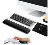 Support de clavier en acrylique avec inclinaison fixe pour soutenir l'efficacité de frappe et réduire le confort du haut du corps (noir)