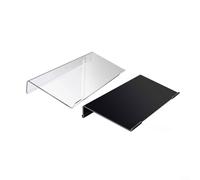 Support de clavier en acrylique avec inclinaison fixe pour soutenir l'efficacité de frappe et réduire le confort du haut du corps (grand transparent)