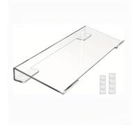 Support de clavier en acrylique transparent avec design ergonomique pour réduire la fatigue, prend en charge plusieurs appareils, s'adapte bien aux environnements de jeu et de bureau