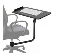 Support de clavier Maclean pour chaise de bureau, réglable, noir