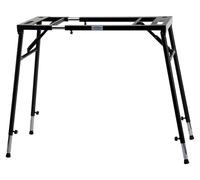 SUPPORT DE CLAVIER NUMERIQUE TABLE PIANO DIGITAL HAUTEUR REGLABLE 65-110CM NOIR