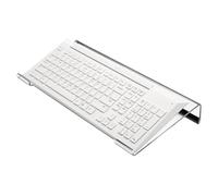 Support de clavier pour bureau, Plateau de levage inclinable transparent pour clavier PC antidérapant, Accessoires informatiques Game Essentials pour une saisie ergonomique dans les salles informatiqu