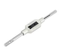 Support de clé à Taraud Réglable 130 Mm pour Tarauds M1 M6, Poignée de Robinet d'ingénierie en Acier de Haute qualité, Mâchoire de Serrage Sécurisée, Outil à Main pour Filetage Métal Bois
