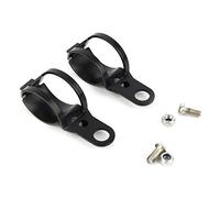 Keenso Support de clignotant moto, 2 pcs/paire, pince de fixation de fourche de clignotant universel, pinces de relocalisation de fourche en métal de 30-43mm, noir Modification de la lampe