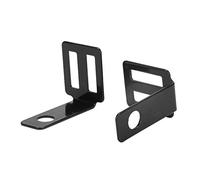 Support de Clignotant, Qiilu 2 pièces Support de Fixation pour Phare arrière Universal pour Moto, Support de Lampe Universel pour Moto en métal (Noir)