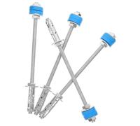 Support de Climatisation 4pcs Galvanisé, à Suspendre Plafond | Filetage Lisse, Amortissement des Vibrations, du Bruit, Installation Hvac, Bleu, pour Unité Centrale