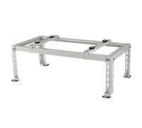 Support de climatiseur au sol, support de montage au sol pour climatiseur extérieur sans conduit, mini climatiseur divisé, support de condensateur en acier galvanisé robuste, base de pompe à chaleur