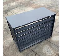 Support de Climatiseur en Aluminium Cache Climatiseur Extérieur, écran Décoratif de Clôture de Confidentialité for Climatiseur, étanche à la Poussière et à L'eau, Adapté à L'intérieur et à L'extérieur