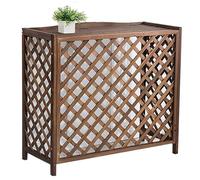 Support De Climatiseur En Bois Massif Support De Fleurs Pour Climatiseur Clôture Privée Pour Patio Jardin Balcon Extérieur Pour Cacher Climatiseur Stores En Coquille Pour Patio Jardin Balcon (Size :
