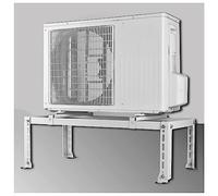 Support de climatiseur Mini Split Heavy-du - Support de Sol réglable pour systèmes de climatisation et de Pompe à Chaleur sans Conduit, Blanc, 80x30x40 cm, Montage sur condenseur.