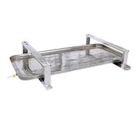 Support de climatiseur robuste avec bac de récupération des condensats, support de condenseur en acier inoxydable pour systèmes de pompe à chaleur, support universel antichoc pour climatiseurs split