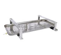 Support de climatiseur robuste avec bac de vidange de condensat pour mini systèmes de pompe à chaleur divisée, plateau d'égouttement en acier pour une performance optimale