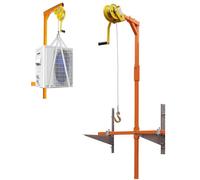 Support de climatiseur Robuste avec treuil Manuel, Outil de Levage Durable pour Une Installation et Un Entretien sécurisés du climatiseur