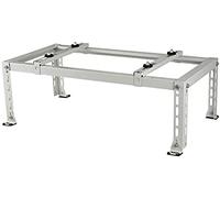 Support de climatiseur, support de condensateur en acier galvanisé pour unité AC extérieure, support de sol robuste pour mini climatiseur split sans conduit et CVC, base de pompe à chaleur u