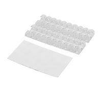 Support de Clip de Chute de Câble Organisateur Matériau ABS de Qualité Supérieure Solution de Gestion de Fil Adhésif Fort pour Mur de Bureau à Domicile Noir Blanc Transparent 20pcs (Transparente)
