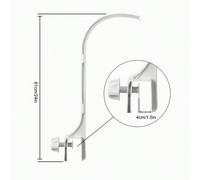 Support de cloche de lit en plastique blanc classique, cadre fixe à double écrou. Décoration DIY simple à installer pour la maison, les fêtes, les événements, l'affichage, les ornements, l'artisanat e