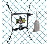 Support de clôture de téléphone avec abat-jour - Kit de montage Gamechanger pour iPhone, GoPro, Mevo, caméra d'action - Parfait pour l'enregistrement de baseball, softball, tennis