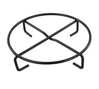 Support de cocotte en métal de 19,8 cm - Support robuste en fonte pour cuisine en plein air, barbecue, réchaud de camping, base trépied, finition noire