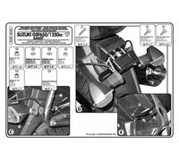 SUPPORT DE COFFRE LATÉRAL MONOKEY SUZUKI GSF 650/1250