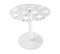 Support de coiffure en acrylique, support à 11 trous, organisateur de salon portable, étagère de rangement pour peignes, clips, Cep