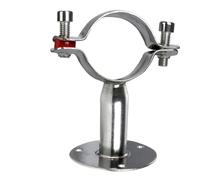 Support de collier de serrage for tuyau SS304 de 1/2" à 4" avec plaque de base de 15 à 102 mm(Clamp 15-19mm)