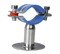 Support de collier de serrage for tuyau SS304 de 1/2" à 4" avec plaque de base de 15 à 102 mm(Clamp 45-48mm)