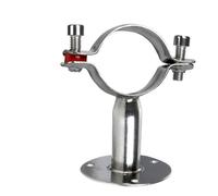 Support de collier de serrage for tuyau SS304 de 1/2" à 4" avec plaque de base de 15 à 102 mm(Clamp 45-48mm)