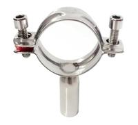 Support de collier de serrage for tuyau SS304 de 1/2" à 4" avec plaque de base de 15 à 102 mm(Clamp 45-48mm)