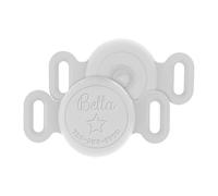 Support de collier étanche personnalisé compatible avec Apple AirTag, coque en silicone personnalisée pour collier Air Tag gravé, nom et numéro gravés, support anti-perte pour suivi GPS pour animal de