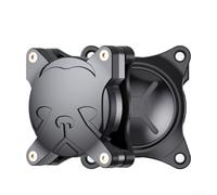 Support de collier pour chien AirTag avec étui de protection en ABS imperméable, léger et conçu pour un ajustement sûr et une longue durée de vie (noir)