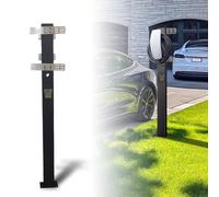 Support De Colonne De Charge Ev Station de Recharge extérieure pour véhicules électriques, Colonne de Charge, Station montée, Panneau arrière Librement Amovible et réglable, Charge de véhicu