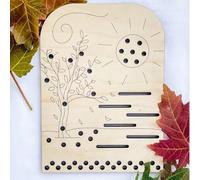 Support De Composition Florale, Panneau D'affichage En Bois, 20 X 15 Cm, Collection Florale Printanière, Décoration Décorative Pour La Maison, Pièce D'ornement Créative, Pour Fête D'anniversaire En In