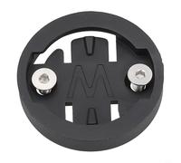 Support de compteur de vélo pour Garmin Wahoo Bryton Cateye, adaptateur de support de chronomètre ABS, comprend pour vis M3, fixation GPS noire (W)