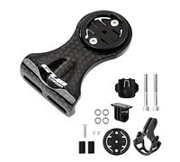 Support de compteur de vitesse avant en fibre de carbone pour Garmin/Bryton/Cateye avec adaptateur d'appareil photo et support de lampe de poche