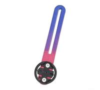 Support de compteur de vitesse de vélo, support de guidon pour caméra et phare, extension réglable à 180° en alliage d'aluminium