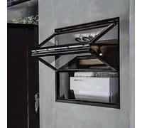 Support de concession - Fenêtres pliantes - Fenêtre de service coulissante en aluminium avec poignée pour camions alimentaires et cafés