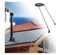 Support de conduit de cheminée 7" 8" 9" 4" 5" 6", supports muraux universels pour conduit de poêle à bois, kit de renfort de toit en acier massif résistant aux intempéries (diamètre 8 15/16 pouces (