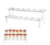 Support de cône multi-usage à 12 trous pour crème glacée, gaufres et amuse-gueules sur n'importe quelle table de salle à manger ou de buffet